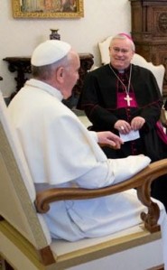 Cardinale Bassetti con papa Francesco