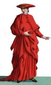 cardinale abito antico