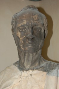 durante il restauro, testa del profeta Imberbe di Donatello, courtesy Opera