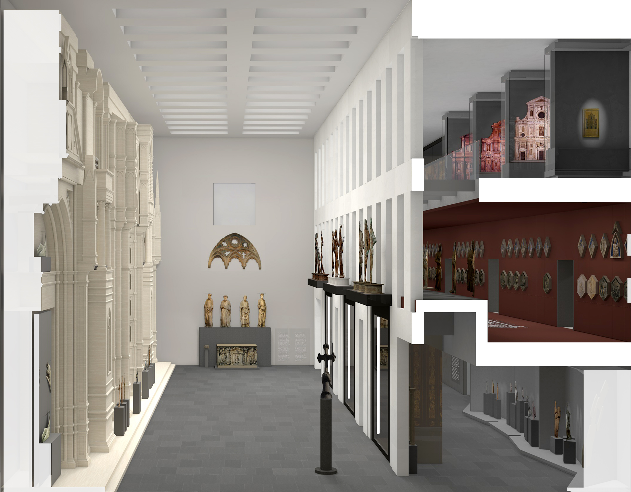 stanza facciata duomo nuovo Museo Opera  Duomo Firenze