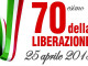 25 aprile: due giorni di celebrazioni per il 70° anniversario della Liberazione nazionale
