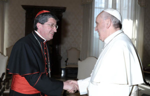 Card Betori con Papa Francesco