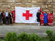 Esposta a Palazzo Vecchio la bandiera della Croce Rossa